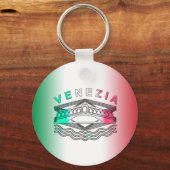 Venezia Rialto Bold Lines Metal Schlüsselanhänger (Vorderseite)