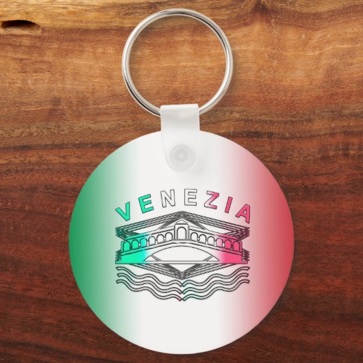 Venezia Rialto Bold Lines Metal Schlüsselanhänger (Vorderseite)