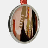 Venezia Silbernes Ornament (Rechts)