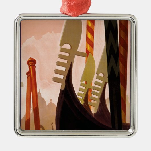Venezia Silbernes Ornament (Vorne)