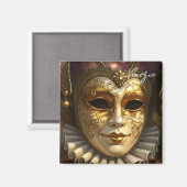 Venezia Venedig Italien Karnevalsmaske Magnet (Vorderseite/Rückseite)
