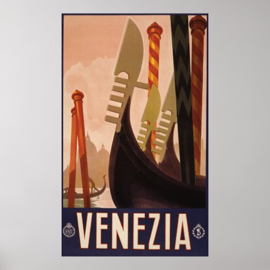 Venezia (Venedig) Reiseplakat Poster (Vorne)