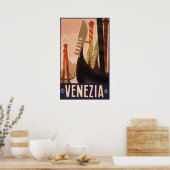 Venezia (Venedig) Reiseplakat Poster (Küche)