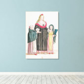 Venezianisch Courtesan Leinwanddruck (Insitu (Holzboden))