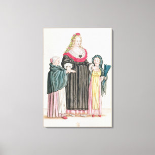 Venezianisch Courtesan Leinwanddruck