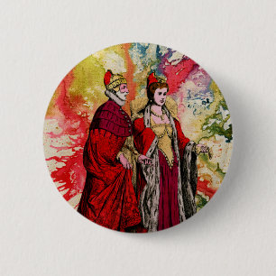 Venezianisch Doge und Dogeressa von Michael Moffa Button