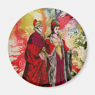 Venezianisch Doge und Dogeressa von Michael Moffa Magnet