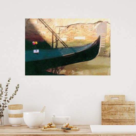 Venezianisch Gondola Poster (Küche)