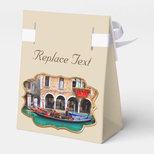 Venezianisch Gondolas Geschenkschachtel (Rückseite)