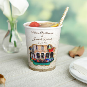 Venezianisch Gondolas Pappbecher