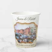 Venezianisch Gondolas Pappbecher (Vorderseite)