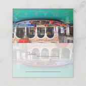 Venezianisch Gondolas Platzkarte (Außenseite Aufgefaltet)