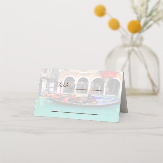 Venezianisch Gondolas Platzkarte (Vorderseite)