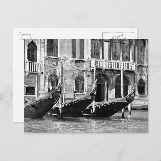 Venezianisch Gondolas Postcard Postkarte (Vorne/Hinten)