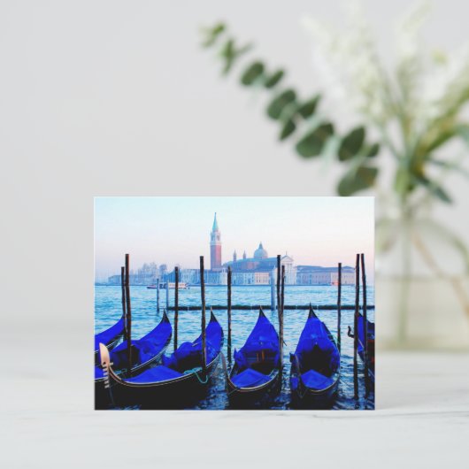 Venezianisch Gondolas Postkarte (Stehend Vorderseite)