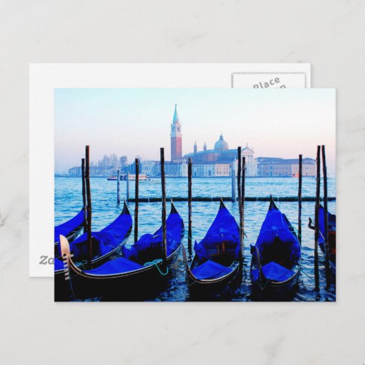 Venezianisch Gondolas Postkarte (Vorne/Hinten)