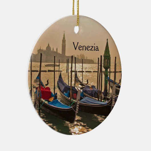 Venezianisch Gondolas Venedig Keramik Ornament (Rechts)