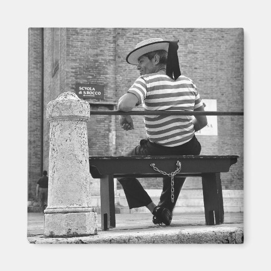 Venezianisch Gondolier Magnet (Vorne)