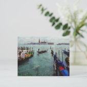 Venezianisch Gondolier Postkarte (Stehend Vorderseite)