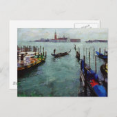 Venezianisch Gondolier Postkarte (Vorne/Hinten)