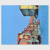 Venezianisch Lagoon - MURANO - Ansicht Geschenkpapier (Flach)