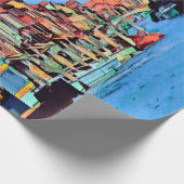 Venezianisch Lagoon - MURANO - Ansicht Geschenkpapier (Ecke)