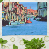 Venezianisch Lagoon - MURANO - Ansicht Geschirrtuch (Gefaltet)