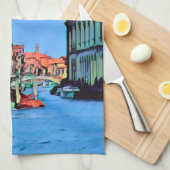 Venezianisch Lagoon - MURANO - Ansicht Geschirrtuch (Viertel Falte)