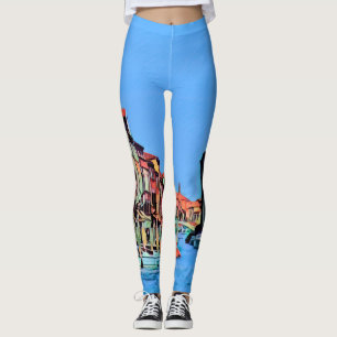 Venezianisch Lagoon - MURANO - Ansicht Leggings