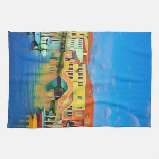 Venezianisch Lagoon - MURANO - Panorama Geschirrtuch (Horizontal)