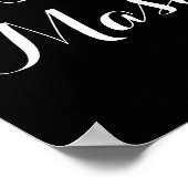 VENEZIANISCH MARDI GRAS MASKS MASQUERADE BALL MONO POSTER (Ecke)