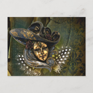 Venezianisch Mask Fantasy Postkarte
