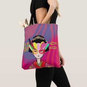 Venezianisch Mask Geisha Tasche