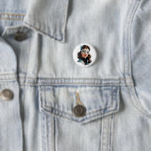 Venezianisch Masked Lady Button (Beispiel)