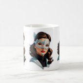 Venezianisch Masked Lady Kaffeetasse (Mittel)
