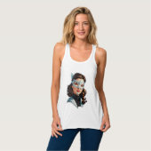 Venezianisch Masked Lady Tank Top (Vorderseite Vollansicht)