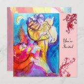 VENEZIANISCH MASQUERADE / MUSIKNOKURN EINLADUNG (Vorne/Hinten)