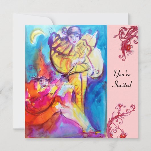 VENEZIANISCH MASQUERADE / MUSIKNOKURN EINLADUNG (Vorderseite)