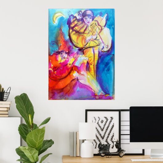 VENEZIANISCH MASQUERADE / MUSIKNOKURN POSTER (Heimbüro)