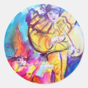 VENEZIANISCH MASQUERADE / MUSIKNOKURN RUNDER AUFKLEBER