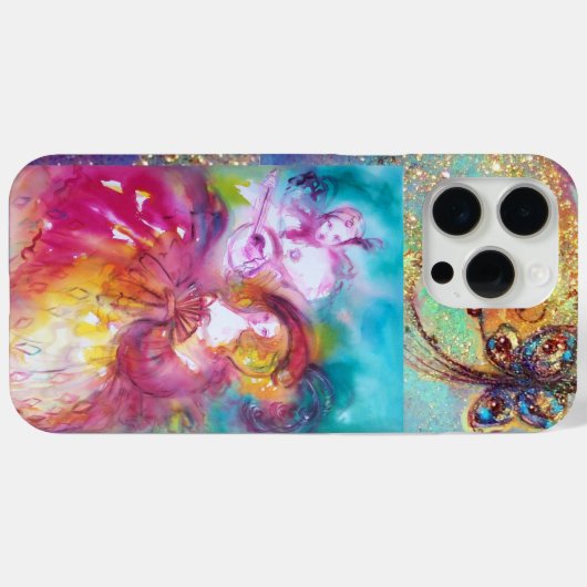 VENEZIANISCH MASQUERADE / PIERROT UND ARLECCHINA Case-Mate iPhone HÜLLE (Rückseite (Horizontal))