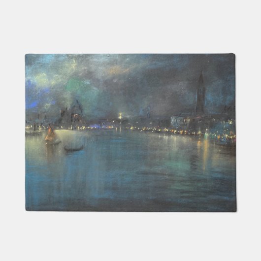 Venezianisch Nocturne (von Glenn Cooper Henshaw) Fußmatte (Vorderseite)