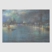 Venezianisch Nocturne (von Glenn Cooper Henshaw) Seidenpapier (Vorderseite)