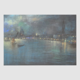Venezianisch Nocturne (von Glenn Cooper Henshaw) Seidenpapier