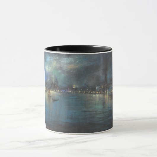 Venezianisch Nocturne (von Glenn Cooper Henshaw) Tasse (Zentrum)