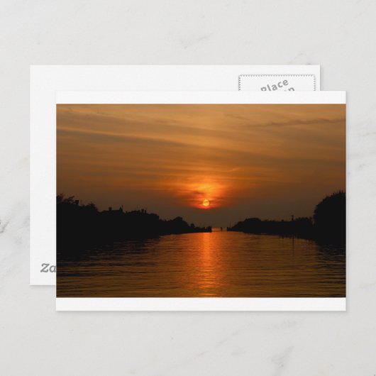 Venezianisch Sunset Postkarte (Vorne/Hinten)