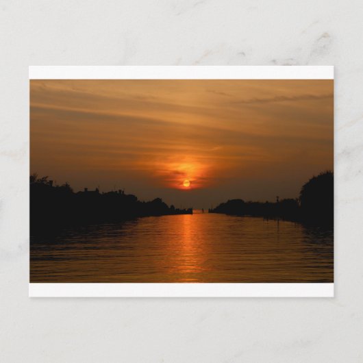 Venezianisch Sunset Postkarte (Vorderseite)