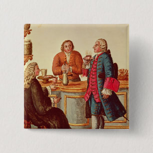 Venezianische Adlige in einem Café Button