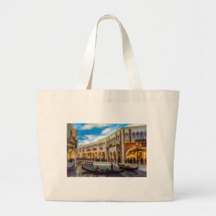 Venezianische Architektur des Kanals von Las Vegas Jumbo Stoffbeutel