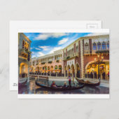 Venezianische Architektur des Kanals von Las Vegas Postkarte (Vorne/Hinten)